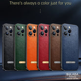 SULADA Invisible Bracket Leather Back Cover Phone Case